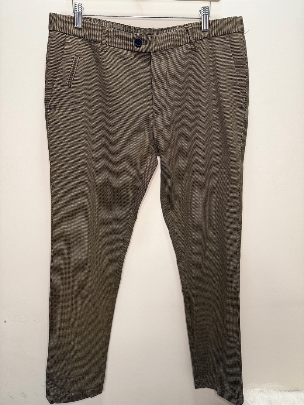 Zara Man Brown/Black Casual Trousers US 34 , L32 , Inseam 30